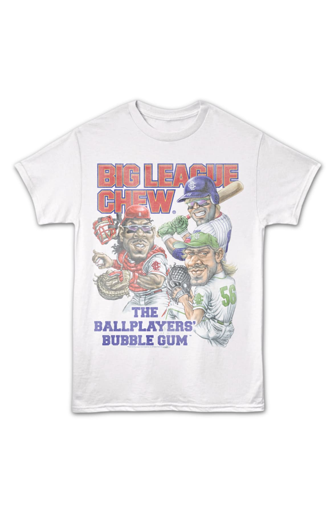 Vintage Ballplayers' Bubble Gum Big League Chew T-Shirt Vintage Ballplayers' Bubble Gum Big League Chew T-Shirt