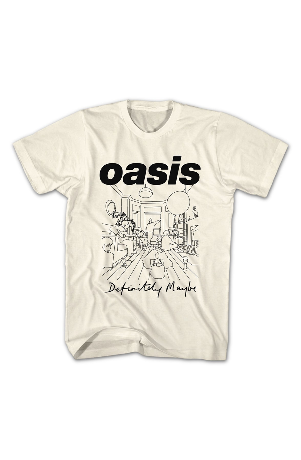 Definitely Maybe Sketch Oasis T-Shirt Definitely Maybe Sketch Oasis T-Shirt