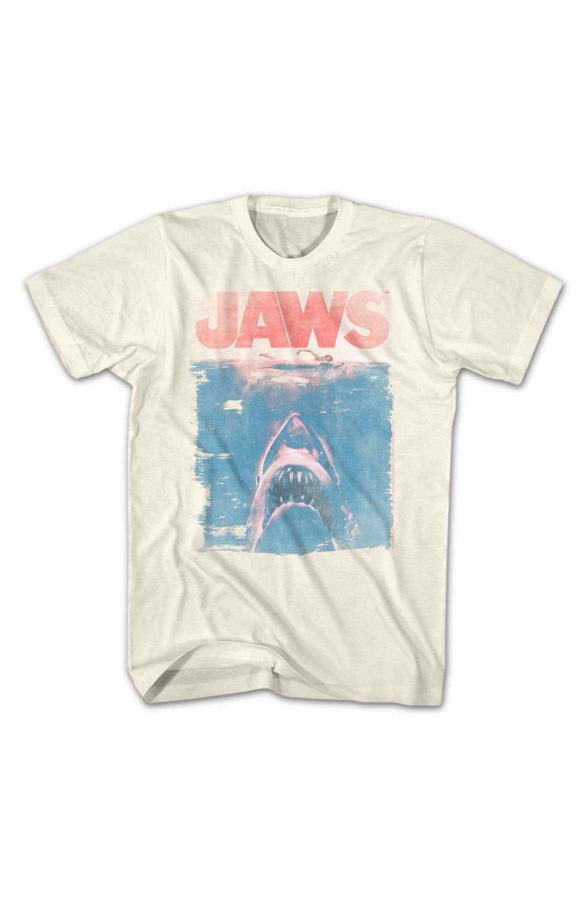 Distressed Movie Poster Jaws T-Shirt