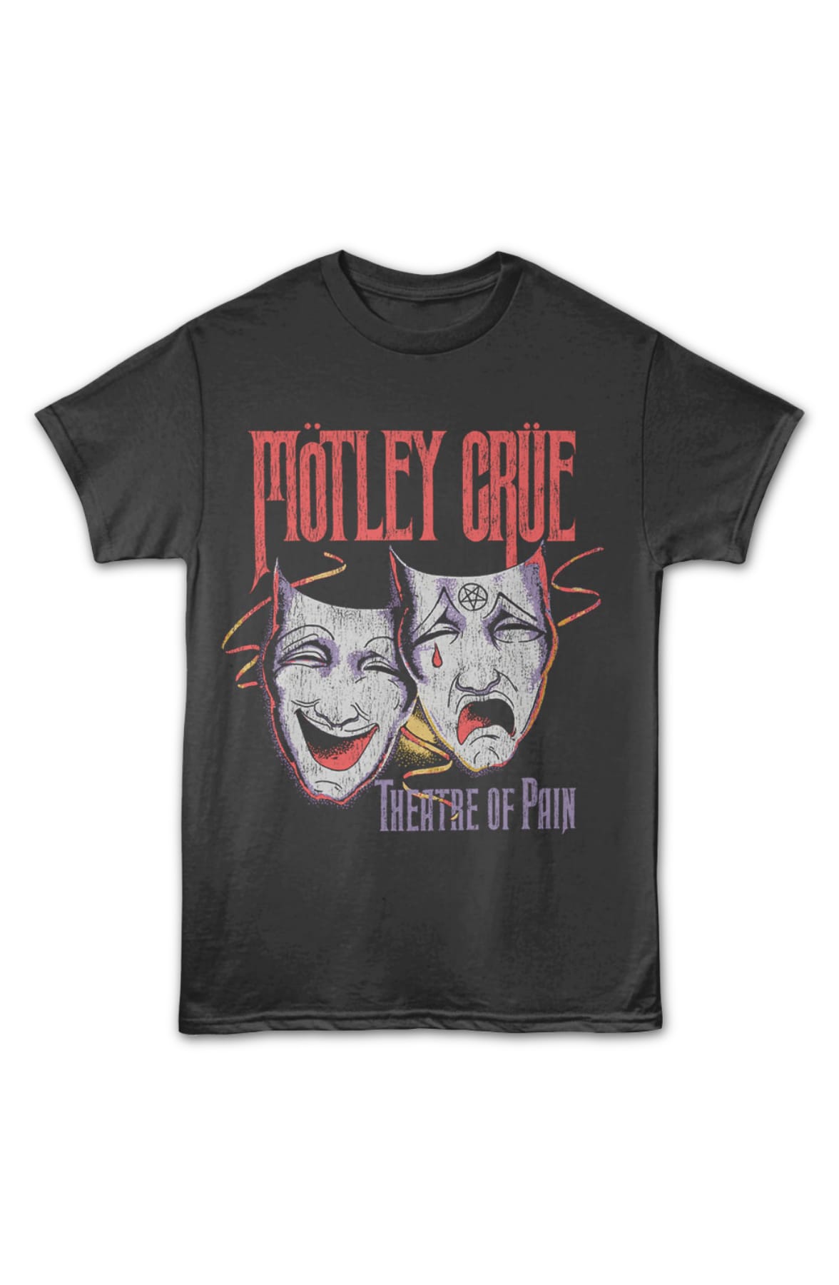 Front & Back Theatre Of Pain Motley Crue T-Shirt