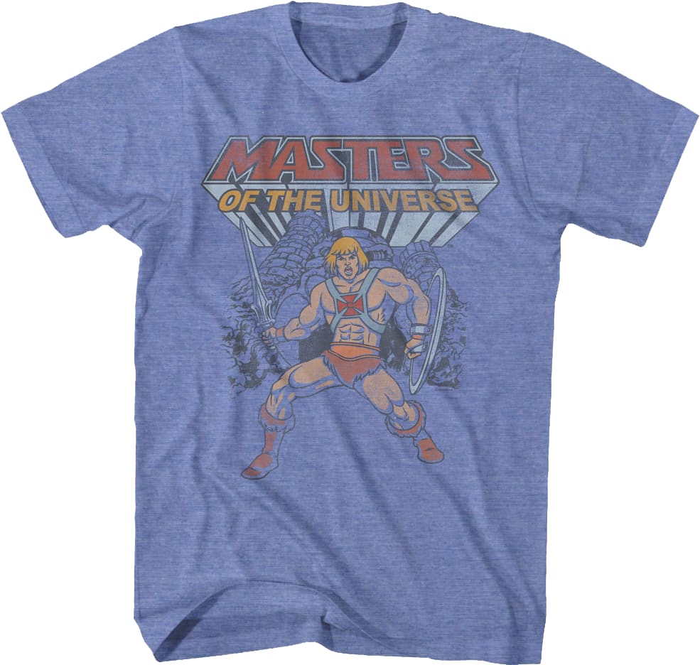 He-Man Castle Grayskull Hero Pose Masters of the Universe T-Shirt