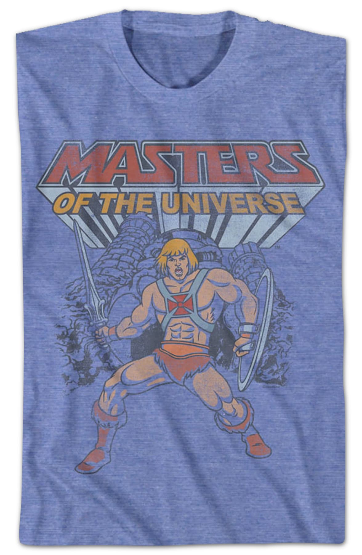 He-Man Castle Grayskull Hero Pose Masters of the Universe T-Shirt