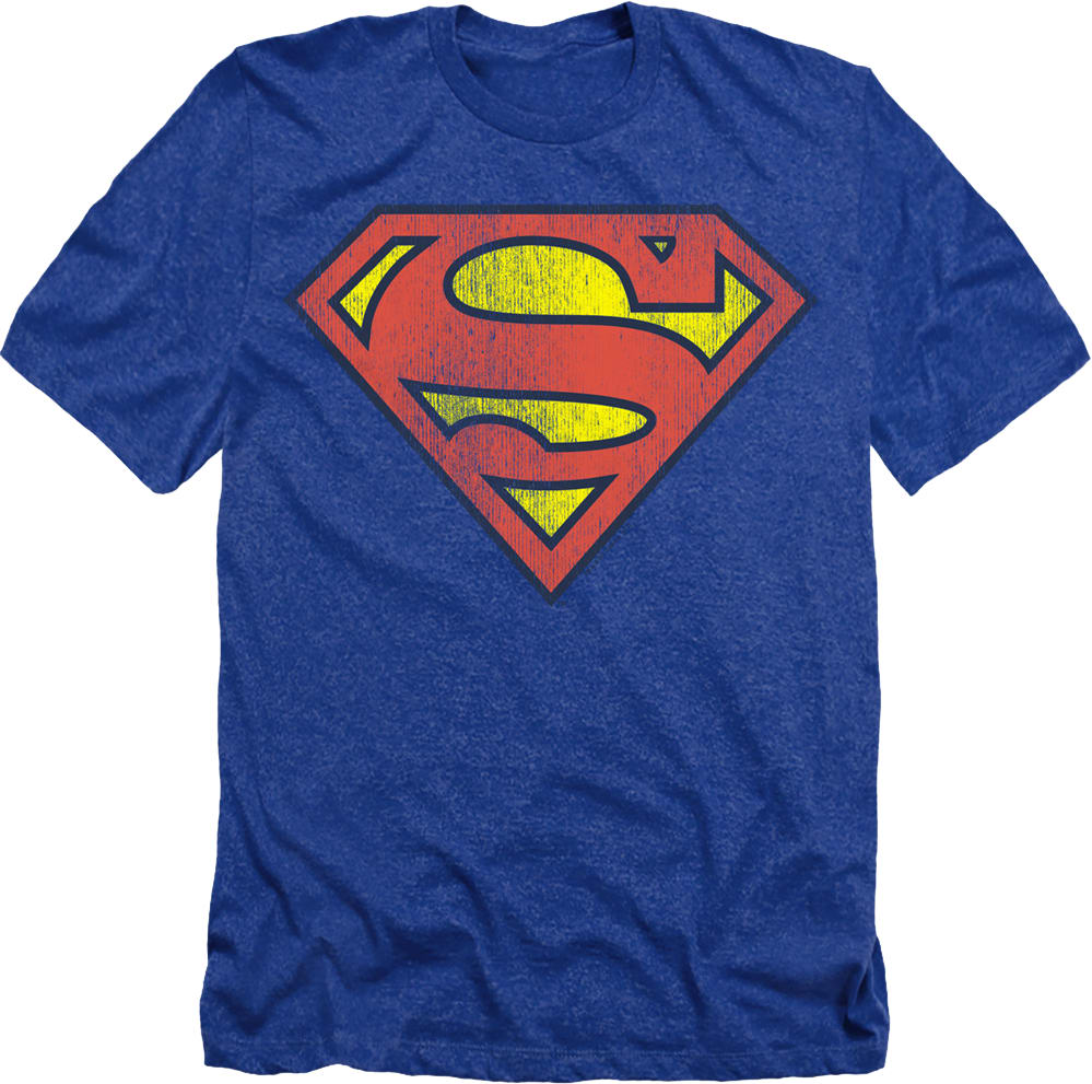 Royal Heather Superman Logo DC Comics T-Shirt