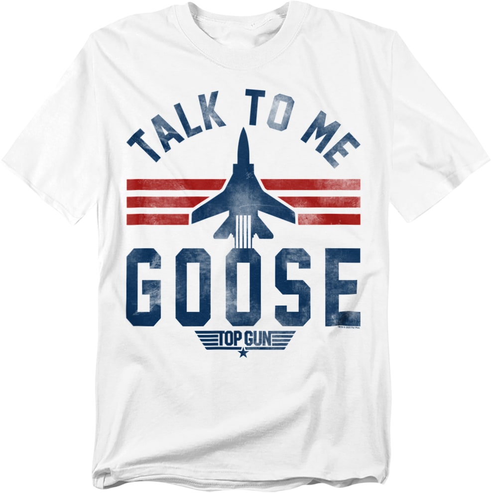 Talk To Me Goose F-14 Silhouette Top Gun T-Shirt