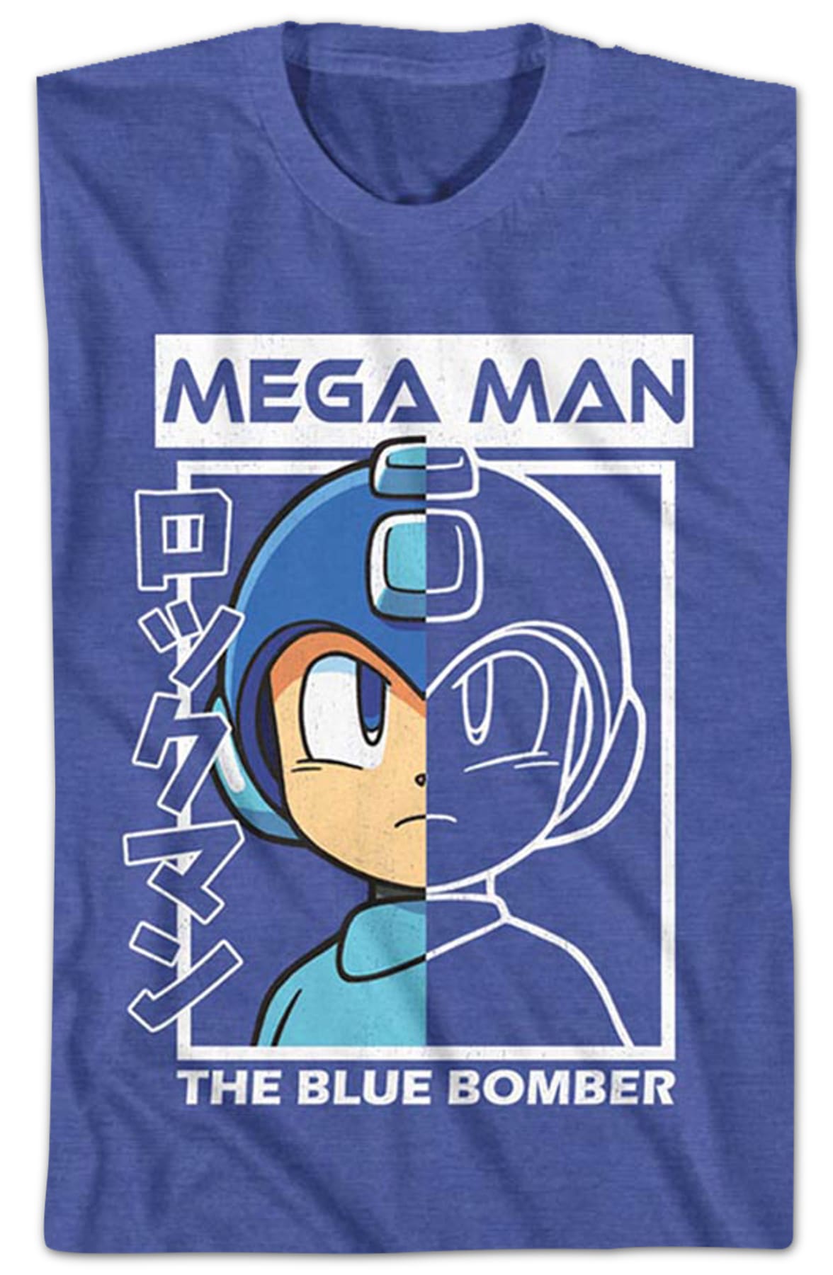 The Blue Bomber Outline Mega Man T-Shirt