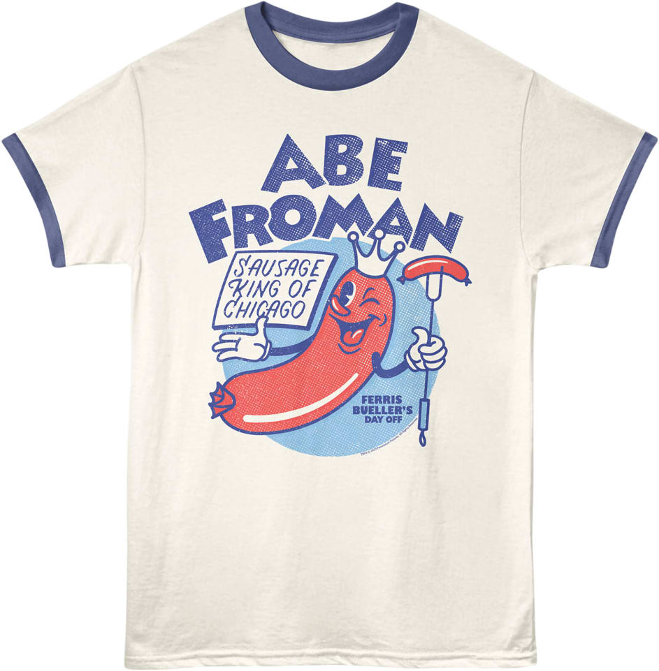 Abe Froman Sausage King Ferris Bueller's Day Off Ringer Shirt