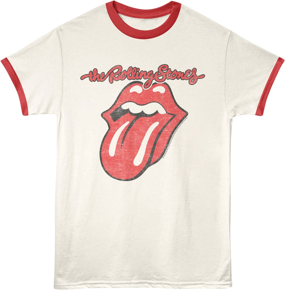 Classic Tongue Logo Rolling Stones Ringer Shirt