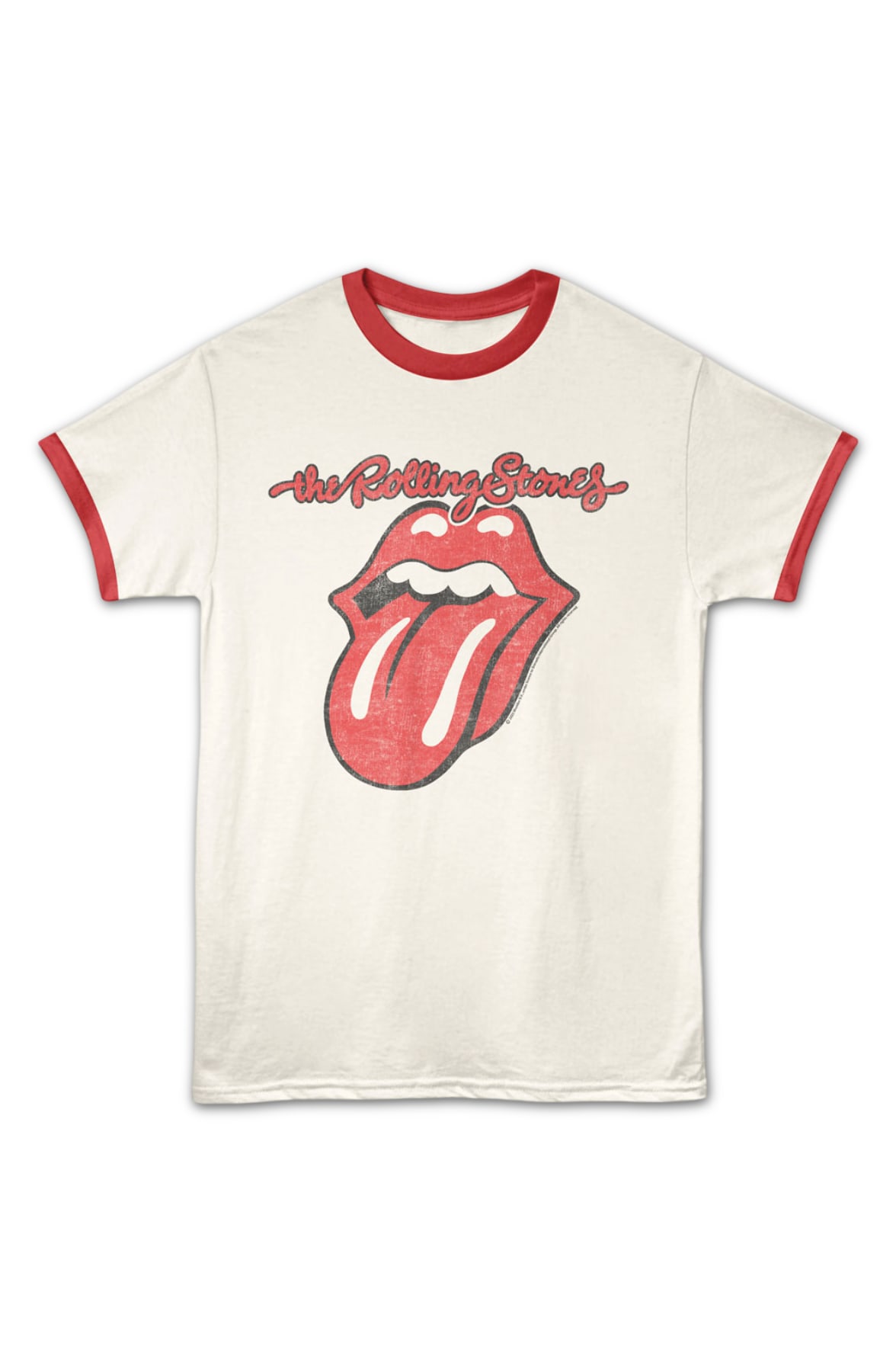 Classic Tongue Logo Rolling Stones Ringer Shirt Classic Tongue Logo Rolling Stones Ringer Shirt