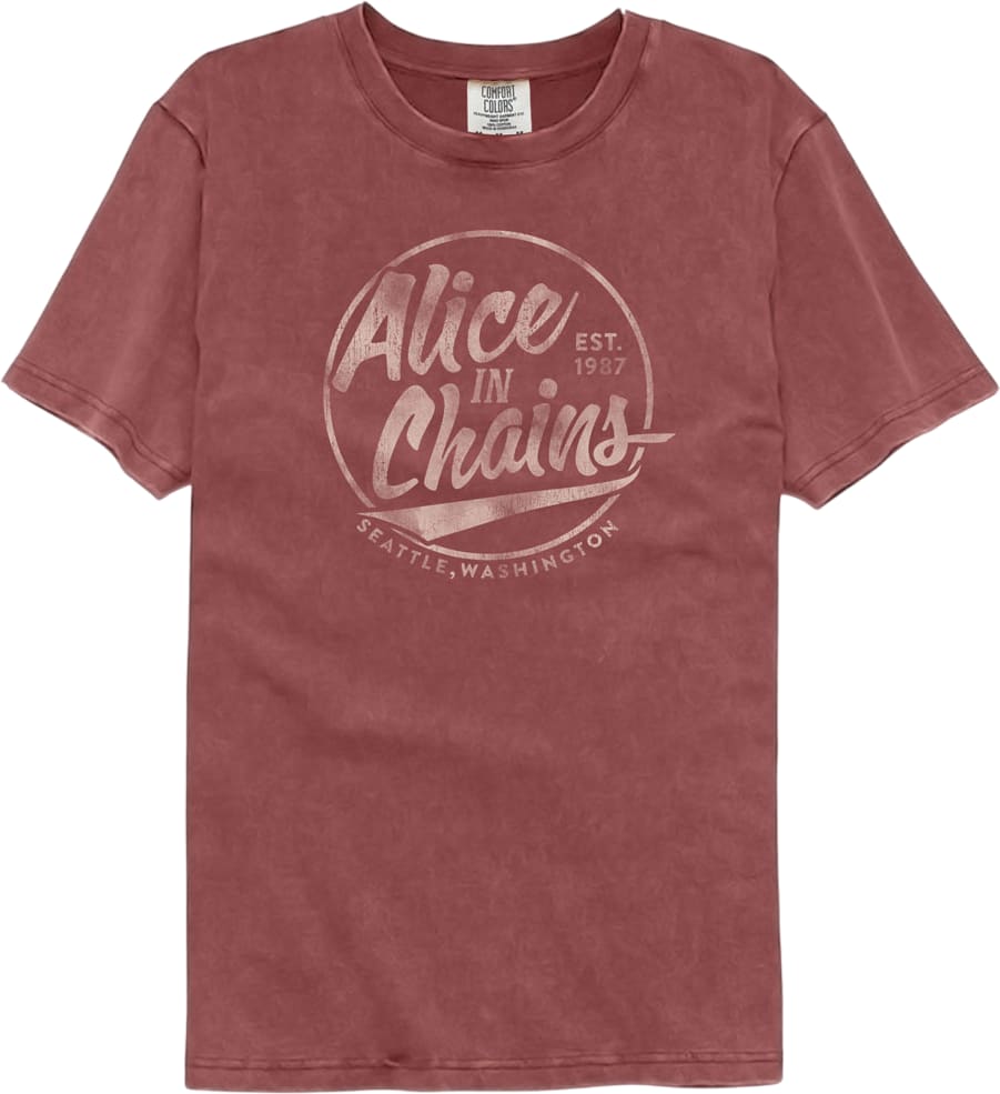 Est. 1987 Alice In Chains Comfort Colors Brand T-Shirt