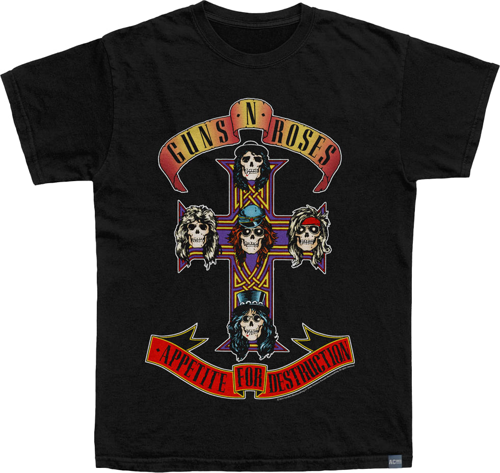 Made In USA Appetite For Destruction Guns N' Roses T-Shirt