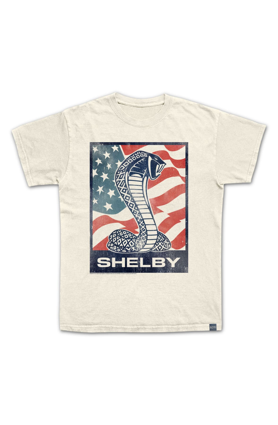 Made In USA Carroll Shelby Flag Snake T-Shirt