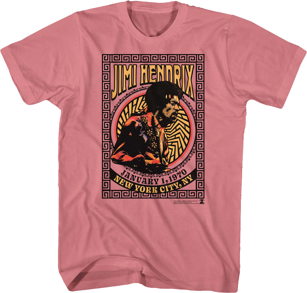 New York City 1970 Jimi Hendrix T-Shirt