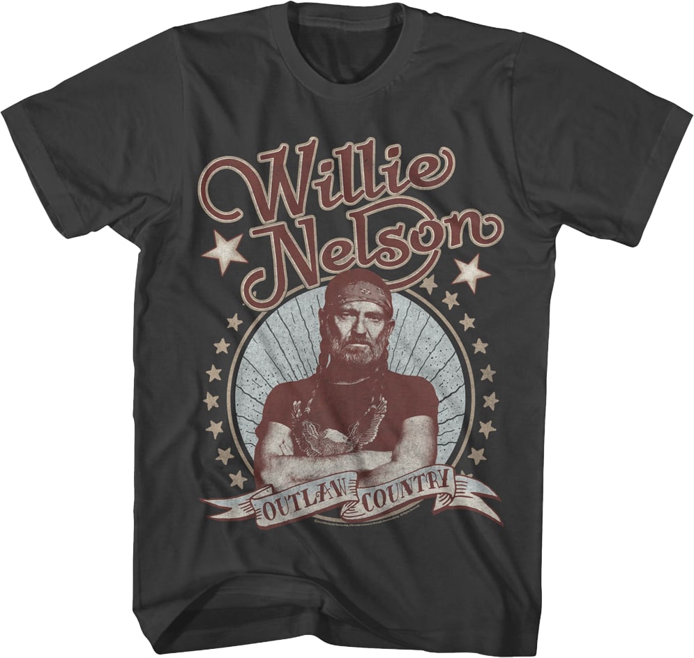 Outlaw Country Willie Nelson T-Shirt