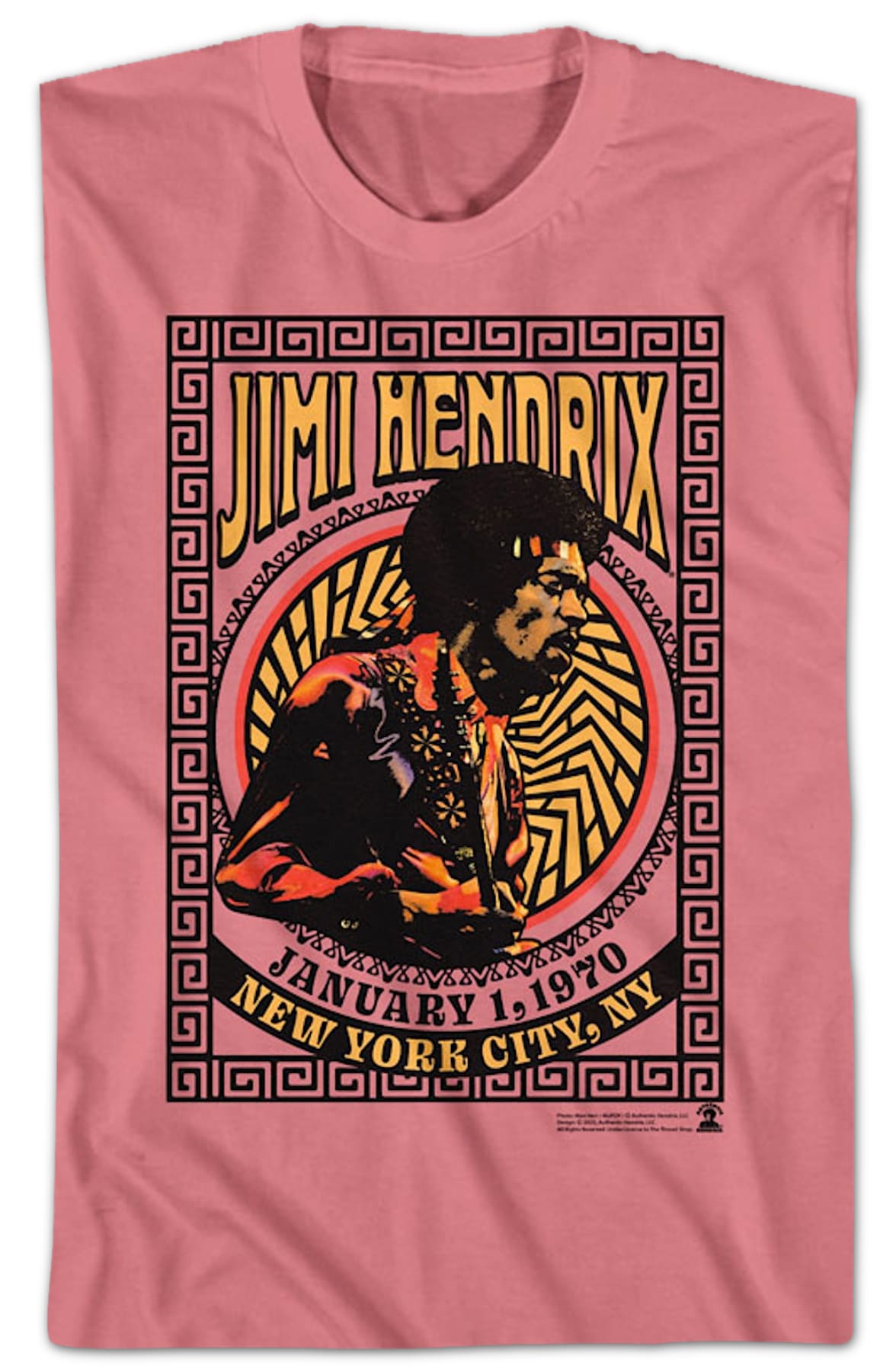 New York City 1970 Jimi Hendrix T-Shirt New York City 1970 Jimi Hendrix T-Shirt