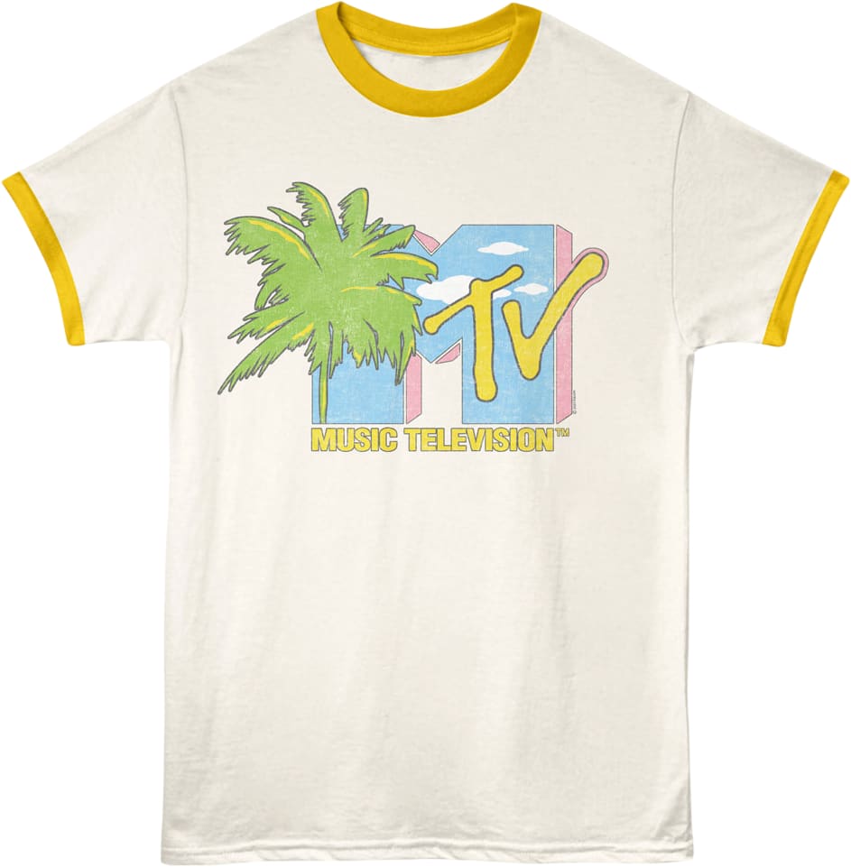 Palm Tree Logo MTV Ringer Shirt