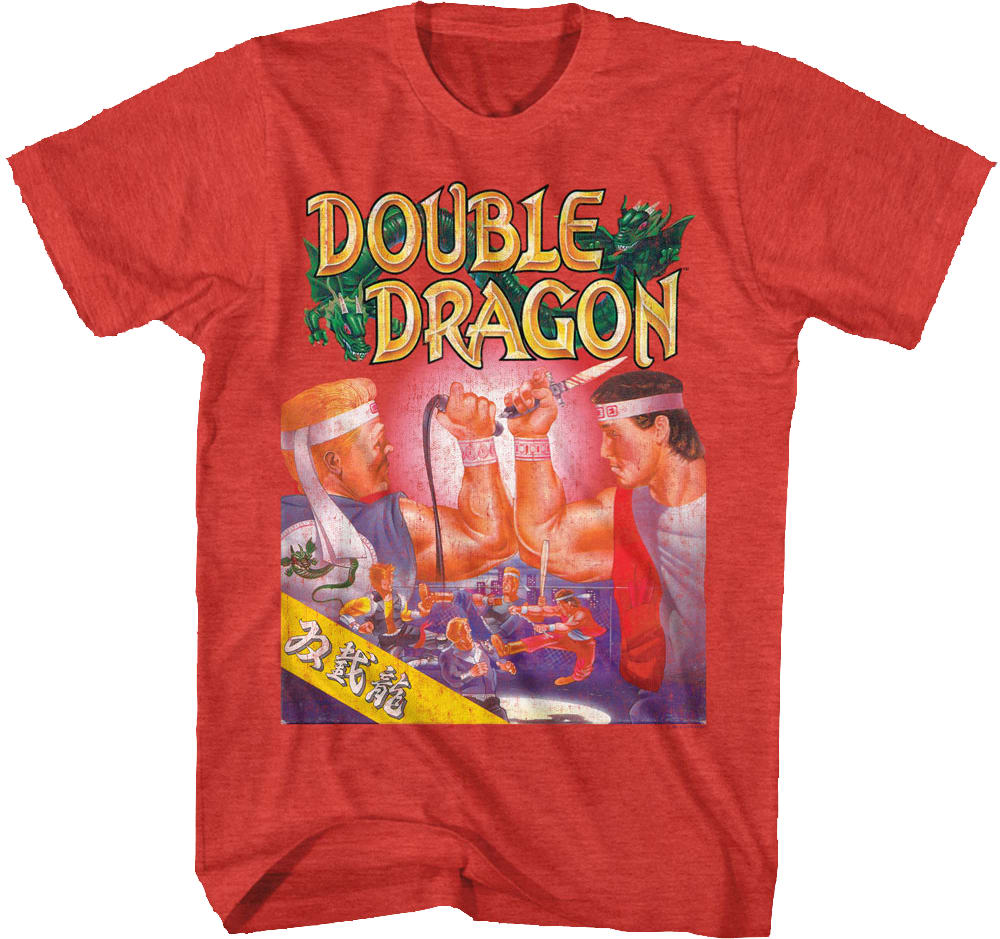 Red Box Art Double Dragon T-Shirt