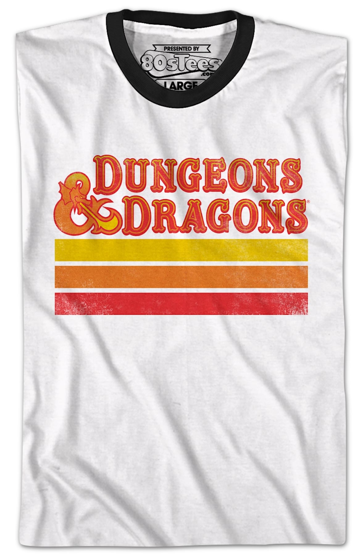 Retro Stripes Dungeons & Dragons Ringer Shirt Retro Stripes Dungeons & Dragons Ringer Shirt