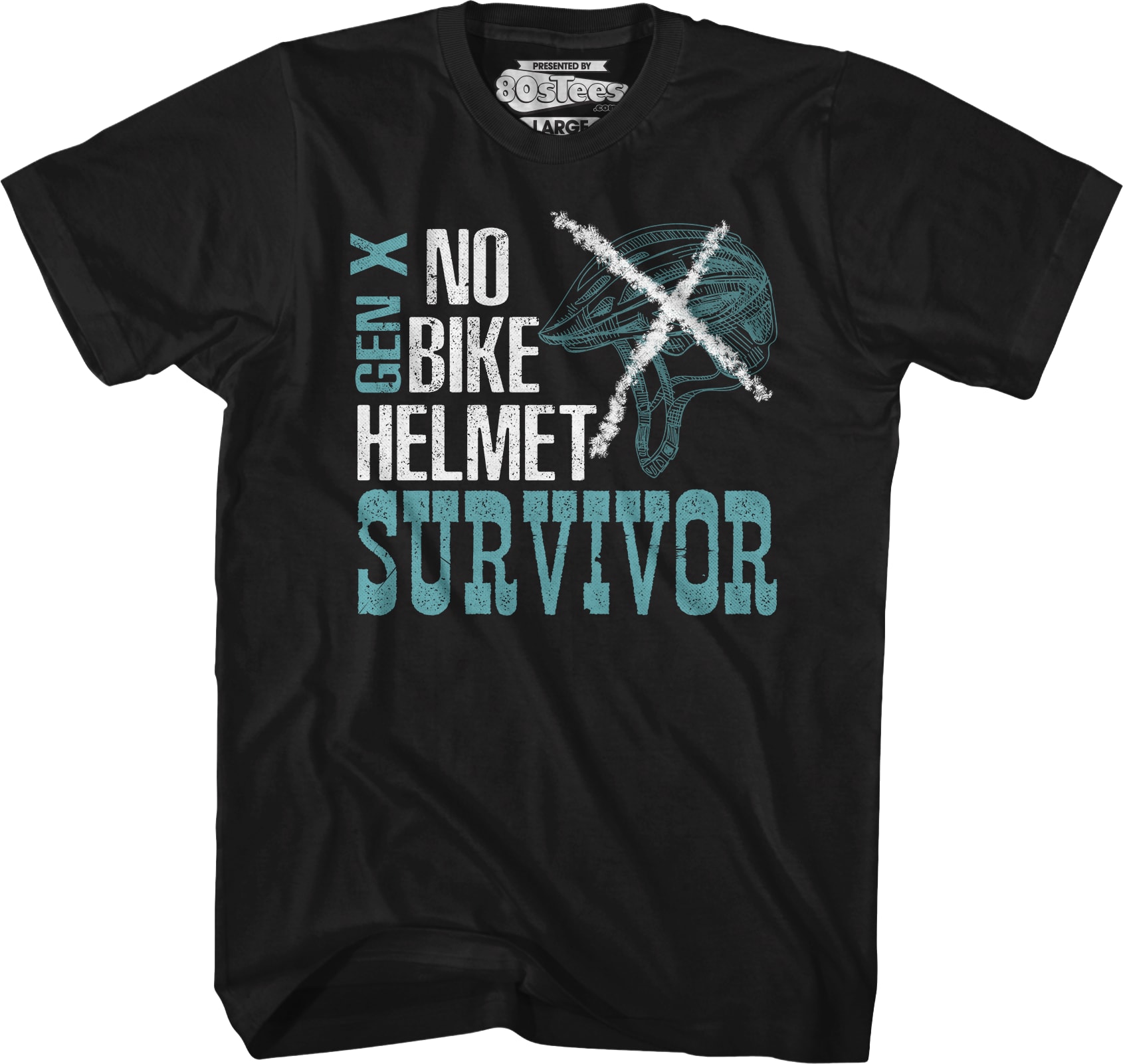 No Bike Helmet Survivor T-Shirt