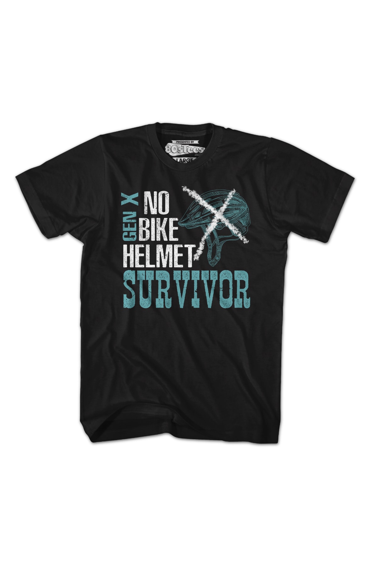 No Bike Helmet Survivor T-Shirt