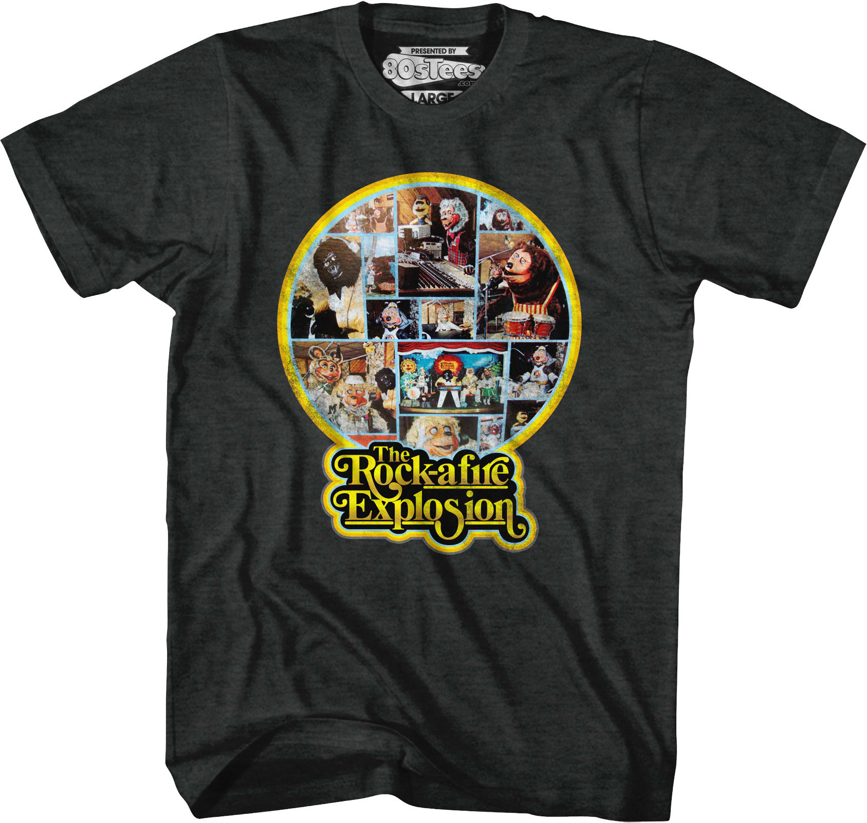 Black 1st Album Back Cover Rock-afire Explosion T-Shirt