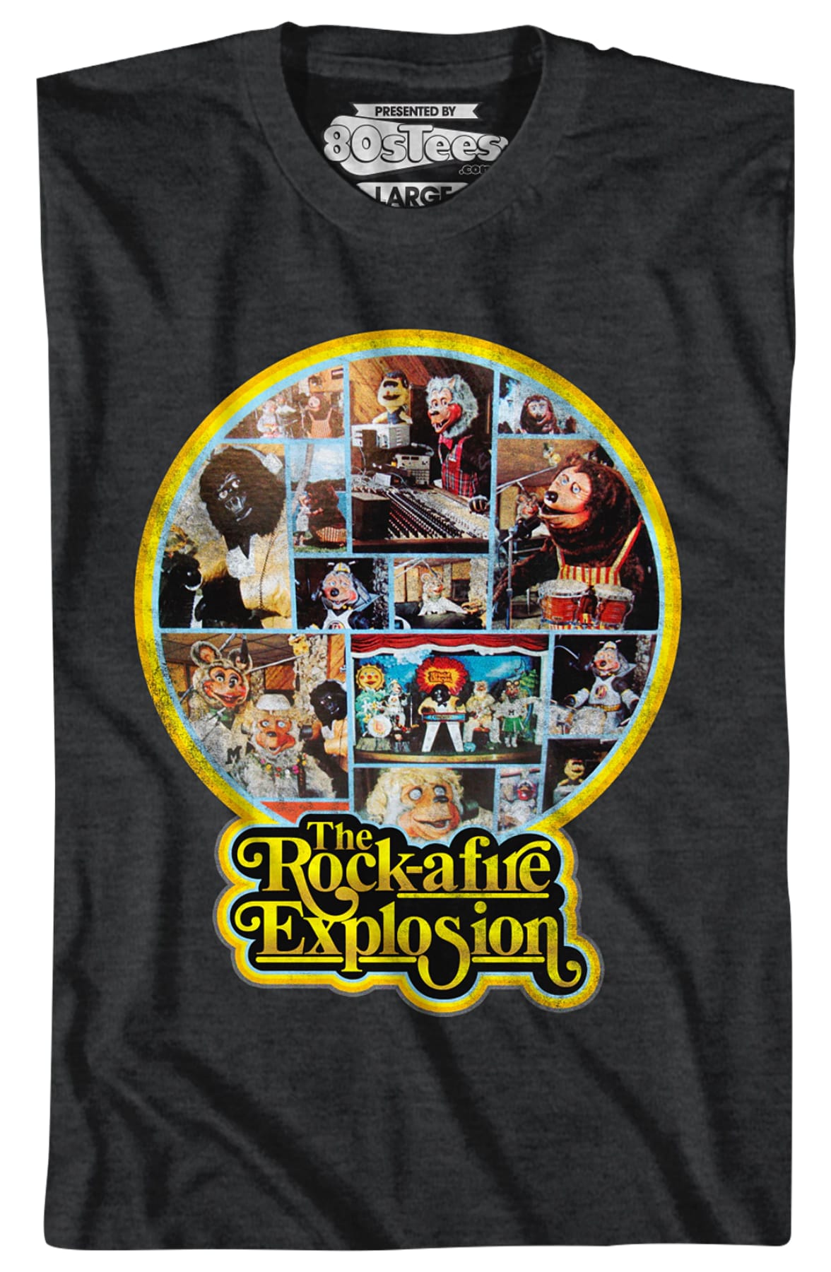 Black 1st Album Back Cover Rock-afire Explosion T-Shirt