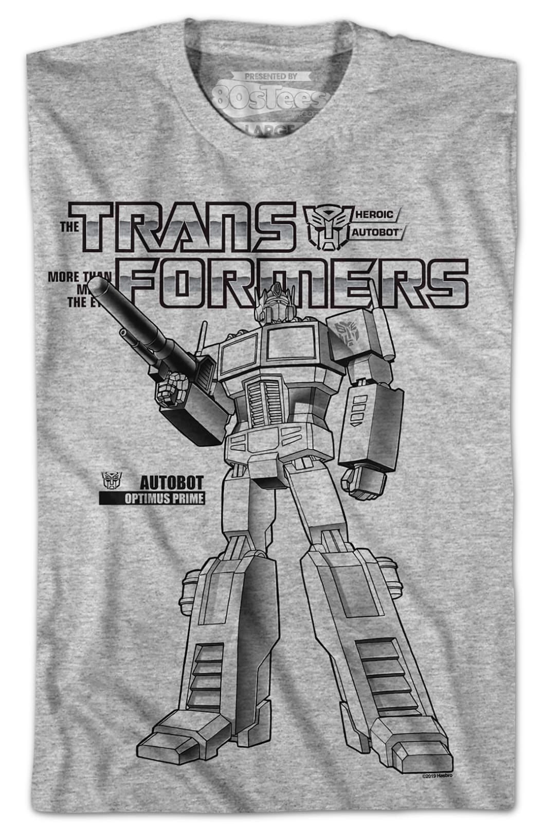 Black and White Optimus Prime Transformers T-Shirt Black and White Optimus Prime Transformers T-Shirt