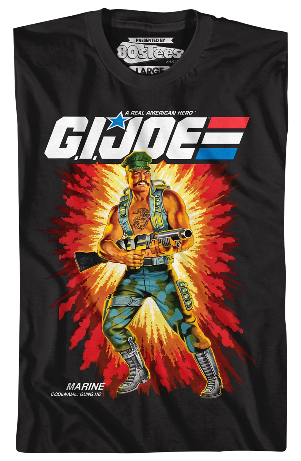 Box Art Gung Ho GI Joe T-Shirt Box Art Gung Ho GI Joe T-Shirt