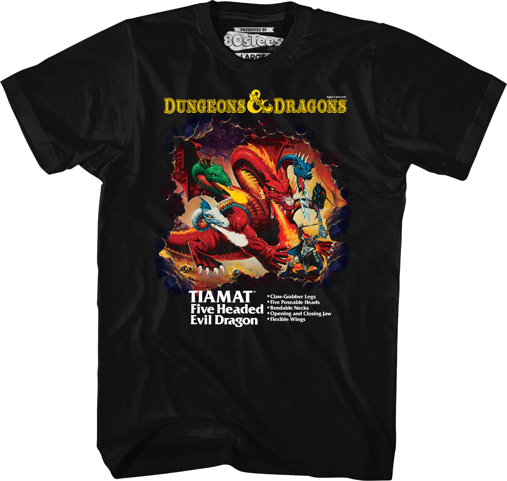 Tiamat Box Art Dungeons & Dragons T-Shirt
