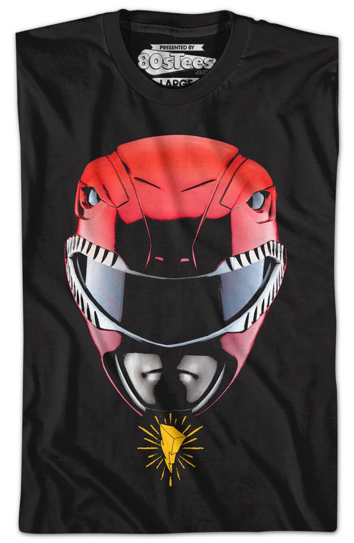 Red Ranger Helmet Mighty Morphin Power Rangers T-Shirt