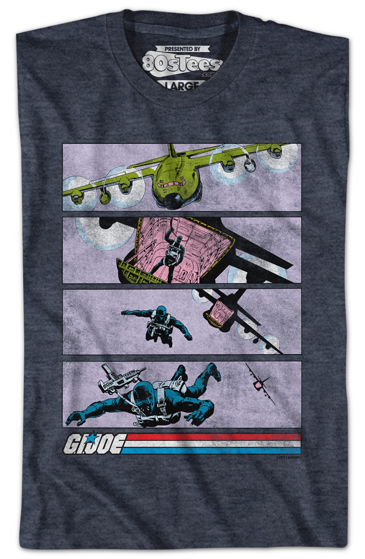 Snake Eyes Dropping In GI Joe T-Shirt Snake Eyes Dropping In GI Joe T-Shirt