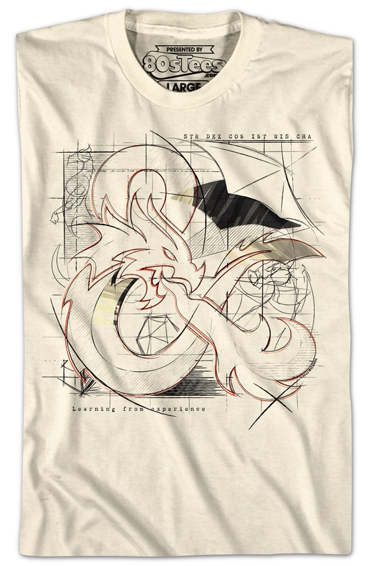 Logo Sketch Dungeons & Dragons T-Shirt Logo Sketch Dungeons & Dragons T-Shirt