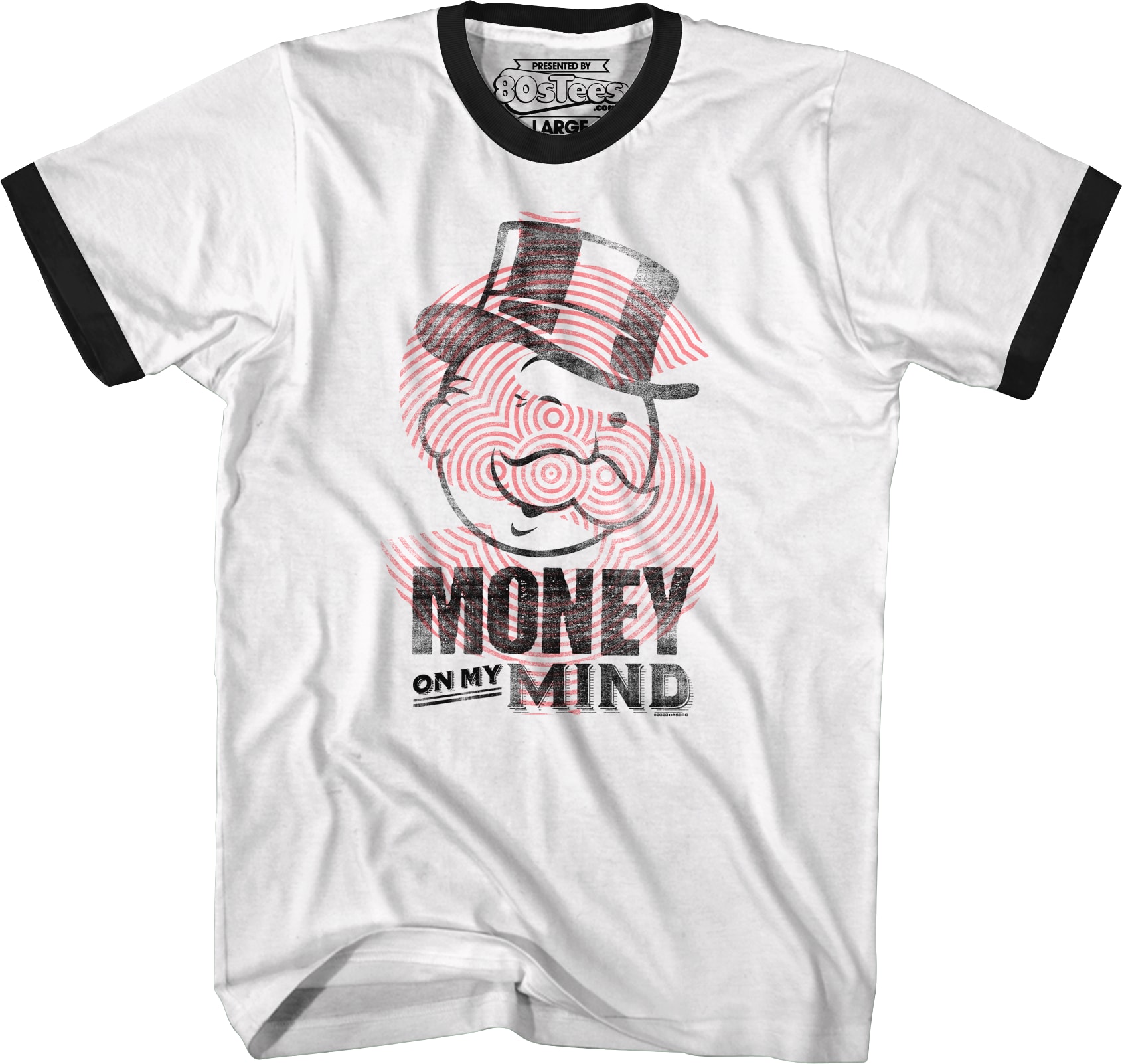 Money On My Mind Monopoly Ringer Shirt