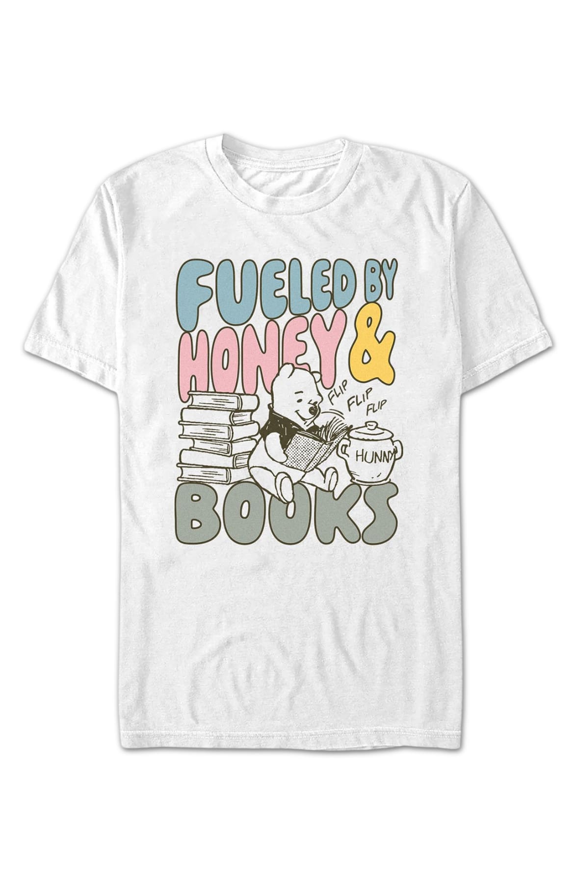 Fueled By Honey & Books Winnie The Pooh T-Shirt Fueled By Honey & Books Winnie The Pooh T-Shirt