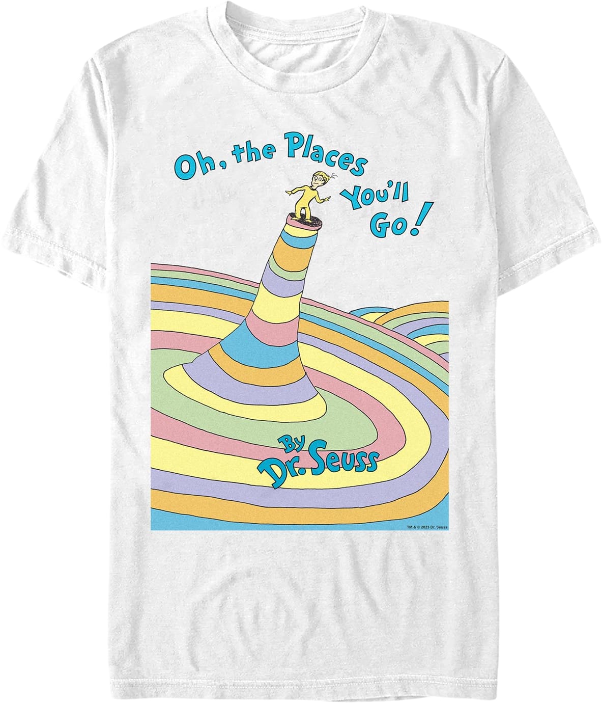 Oh, The Places You'll Go Cover Dr. Seuss T-Shirt