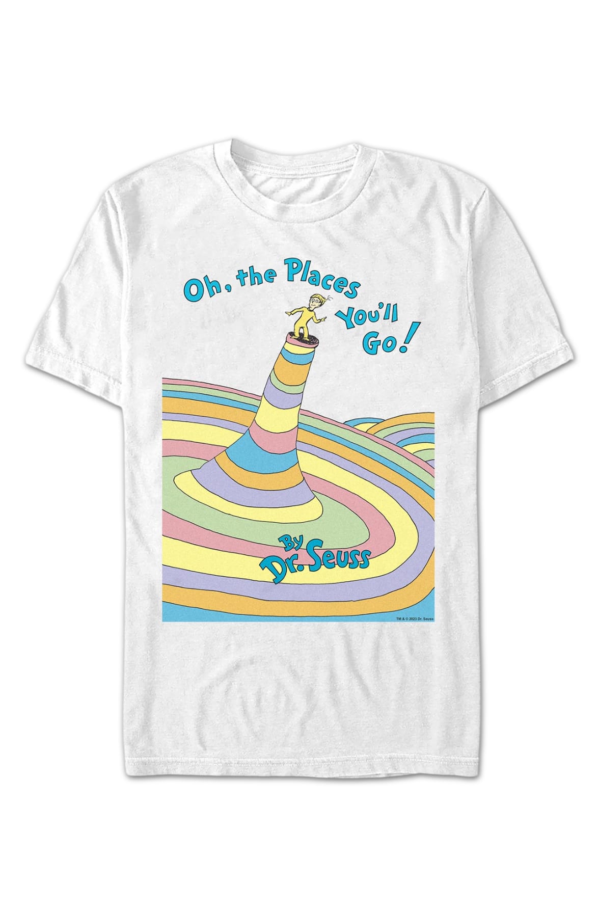 Oh, The Places You'll Go Cover Dr. Seuss T-Shirt