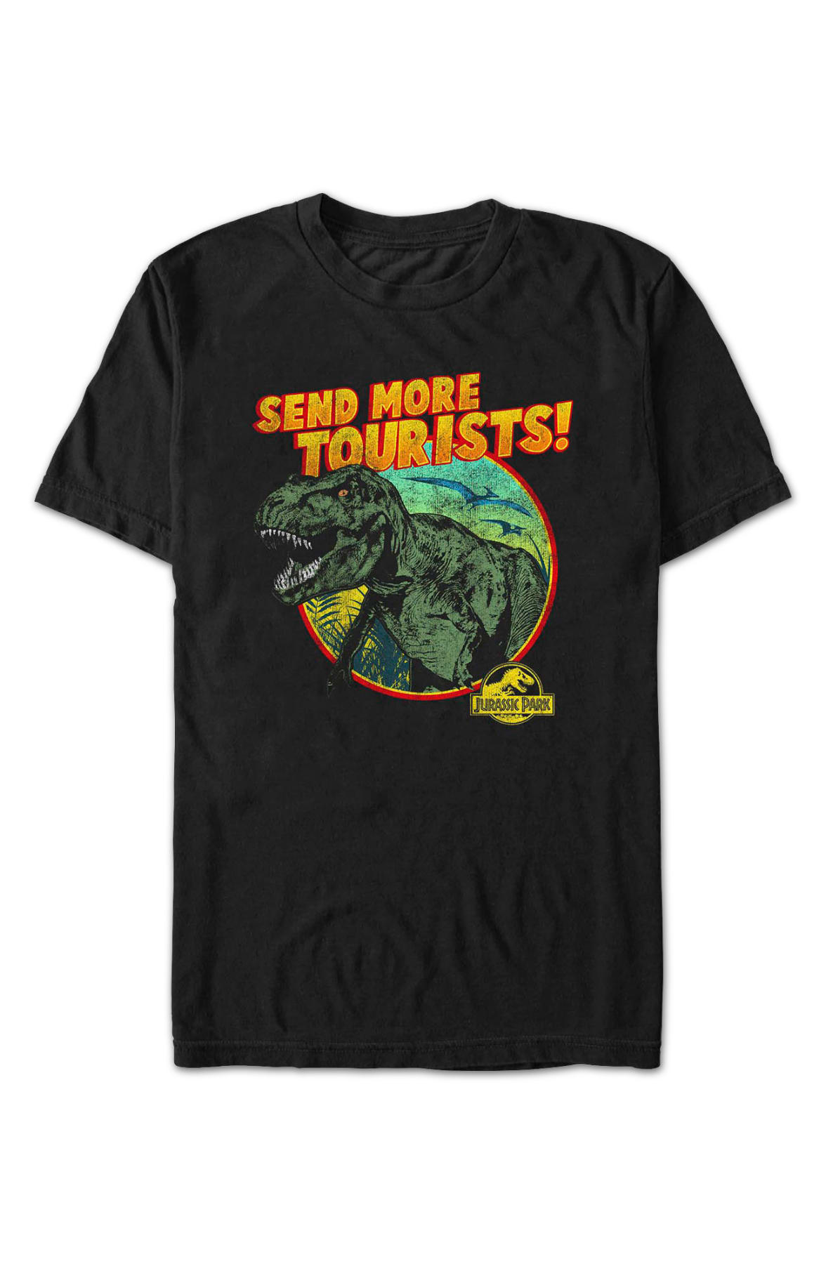 Send More Tourists Jurassic Park T-Shirt Send More Tourists Jurassic Park T-Shirt