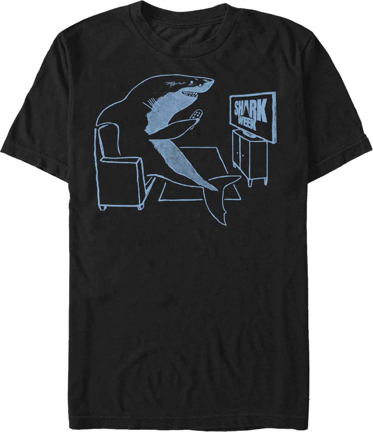 Black Watching Shark Week T-Shirt