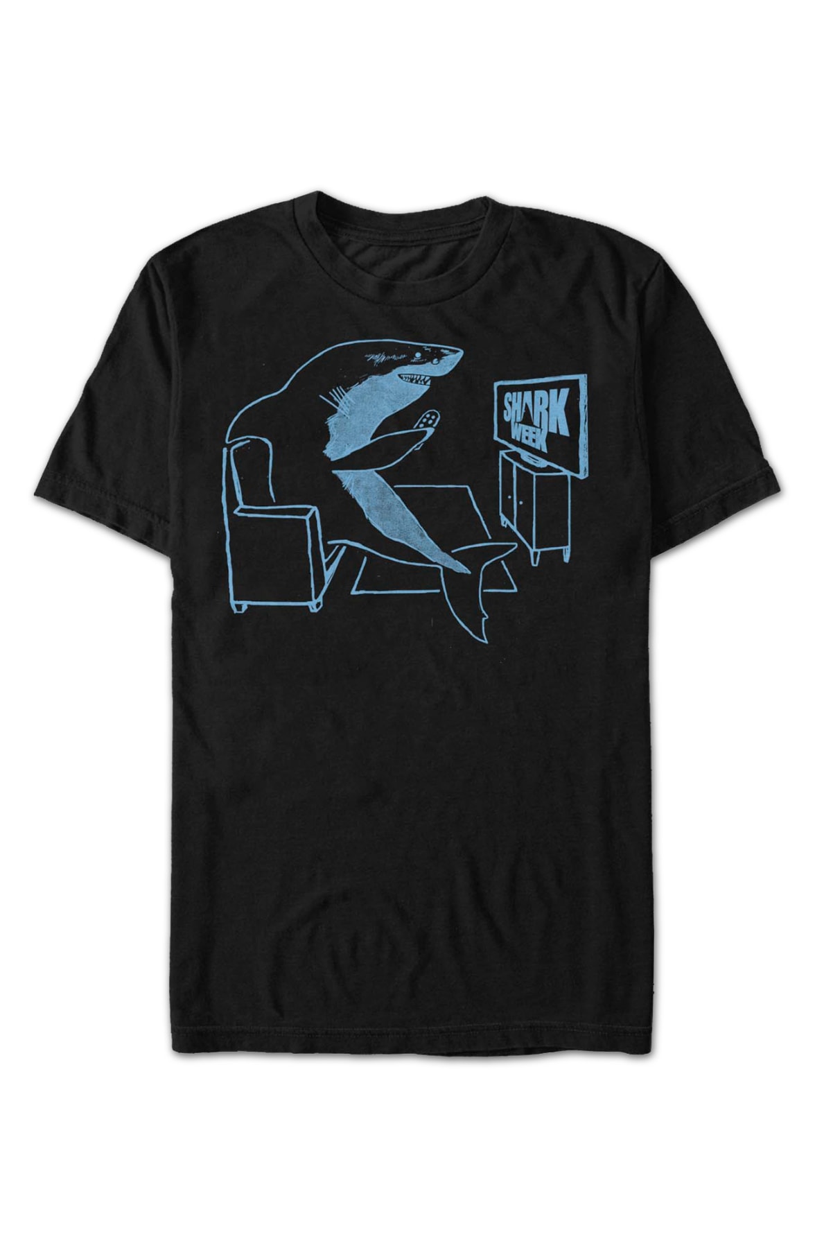 Black Watching Shark Week T-Shirt