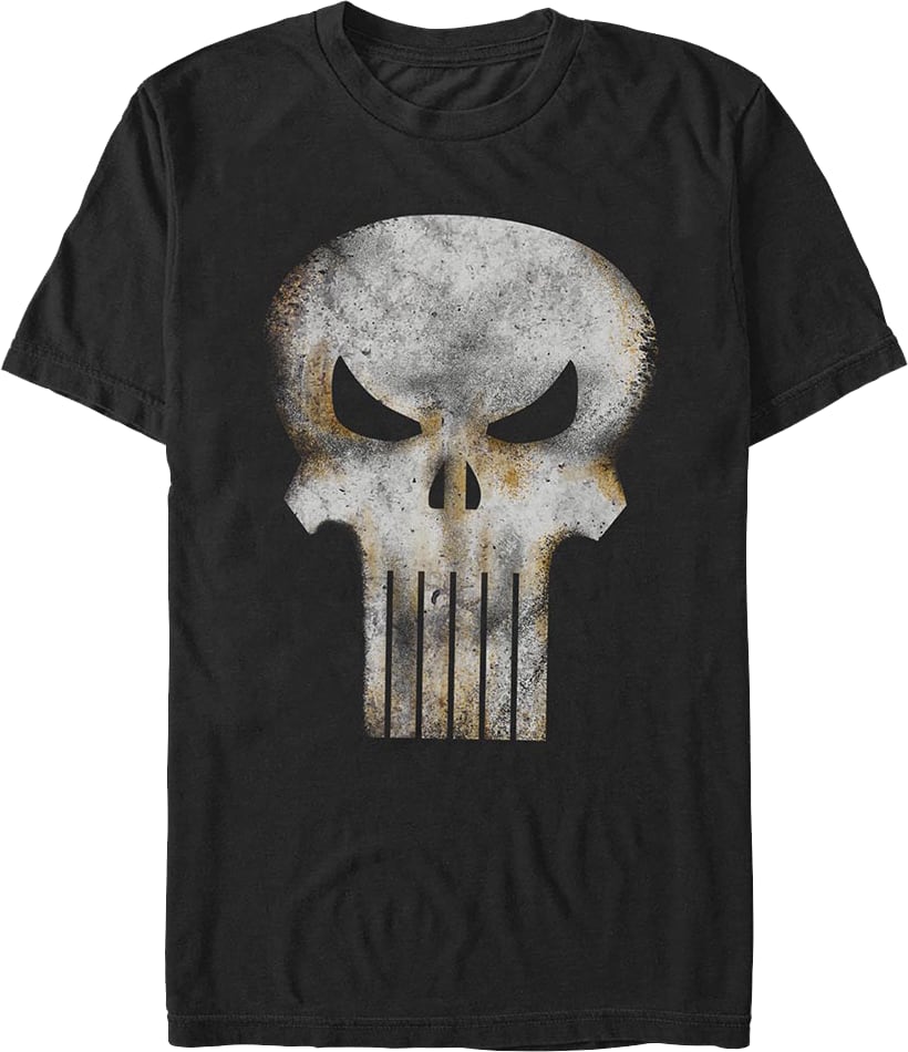 Punisher Deteriorated Logo Marvel Comics T-Shirt