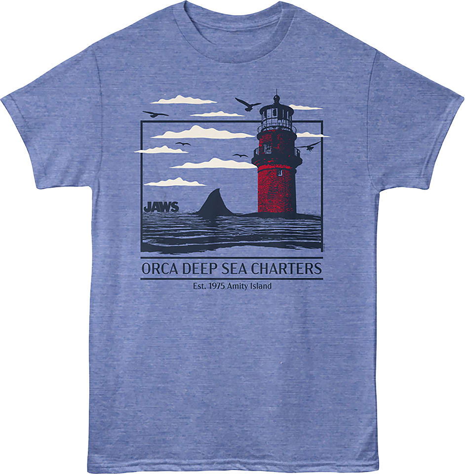 Vintage Orca Deep Sea Charter Amity Island Jaws T-Shirt