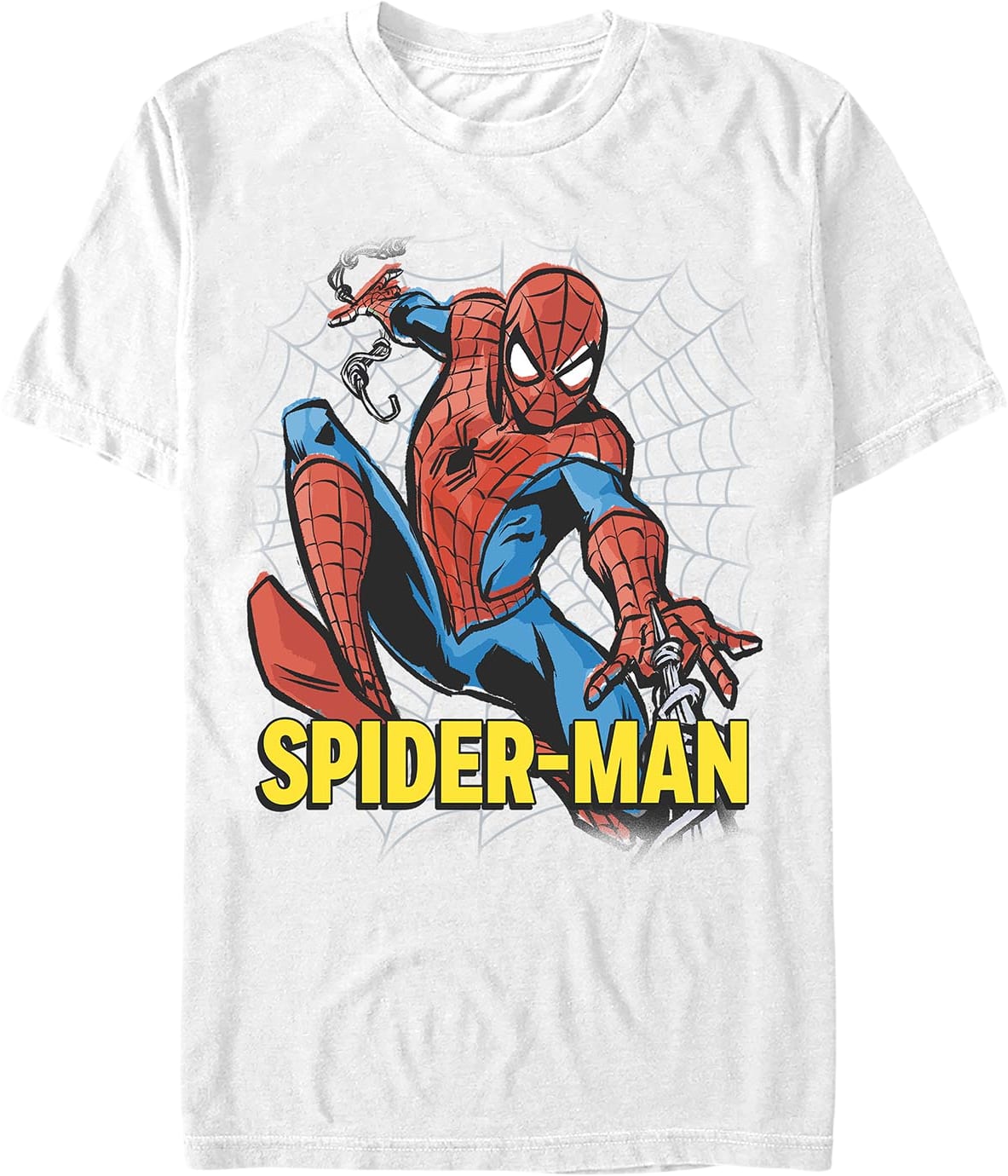 Swinging Illustration Spider-Man Marvel Comics T-Shirt