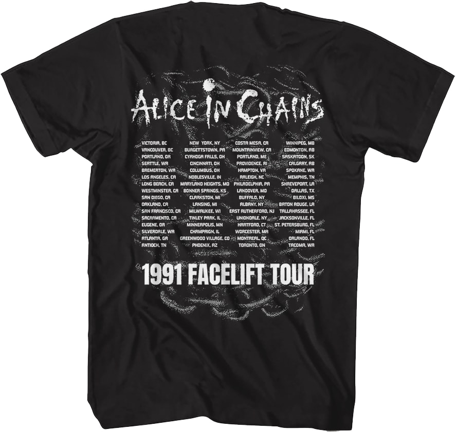 Facelift Tour Front & Back Alice In Chains T-Shirt