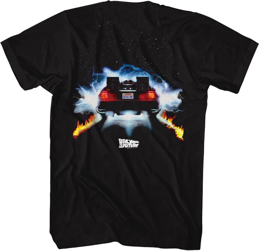 Front & Back We Don't Need Roads Back To The Future T-Shirt