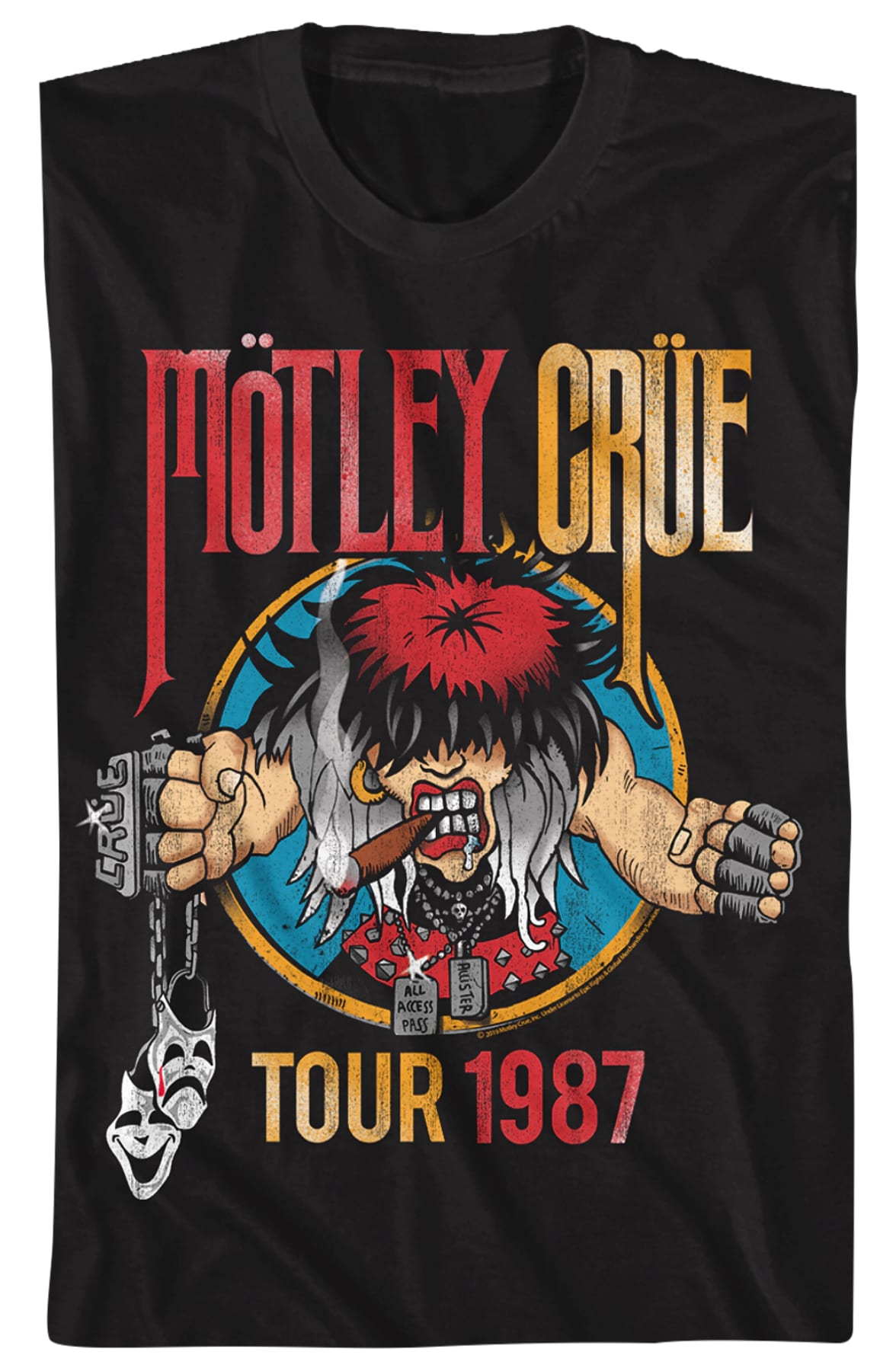 1987 Tour Motley Crue T-Shirt 1987 Tour Motley Crue T-Shirt