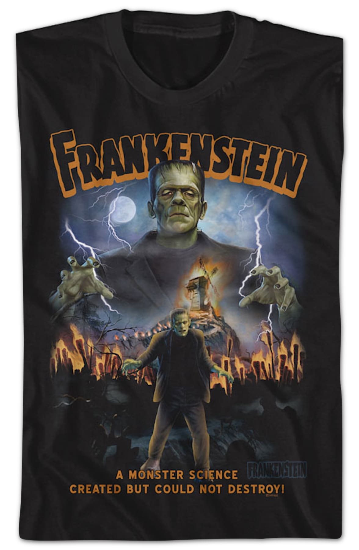 A Monster Science Created Frankenstein T-Shirt