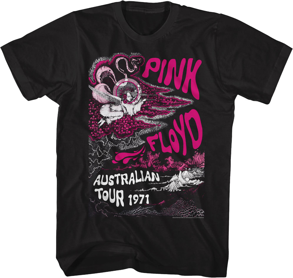 Australian Tour 1971 Pink Floyd T-Shirt