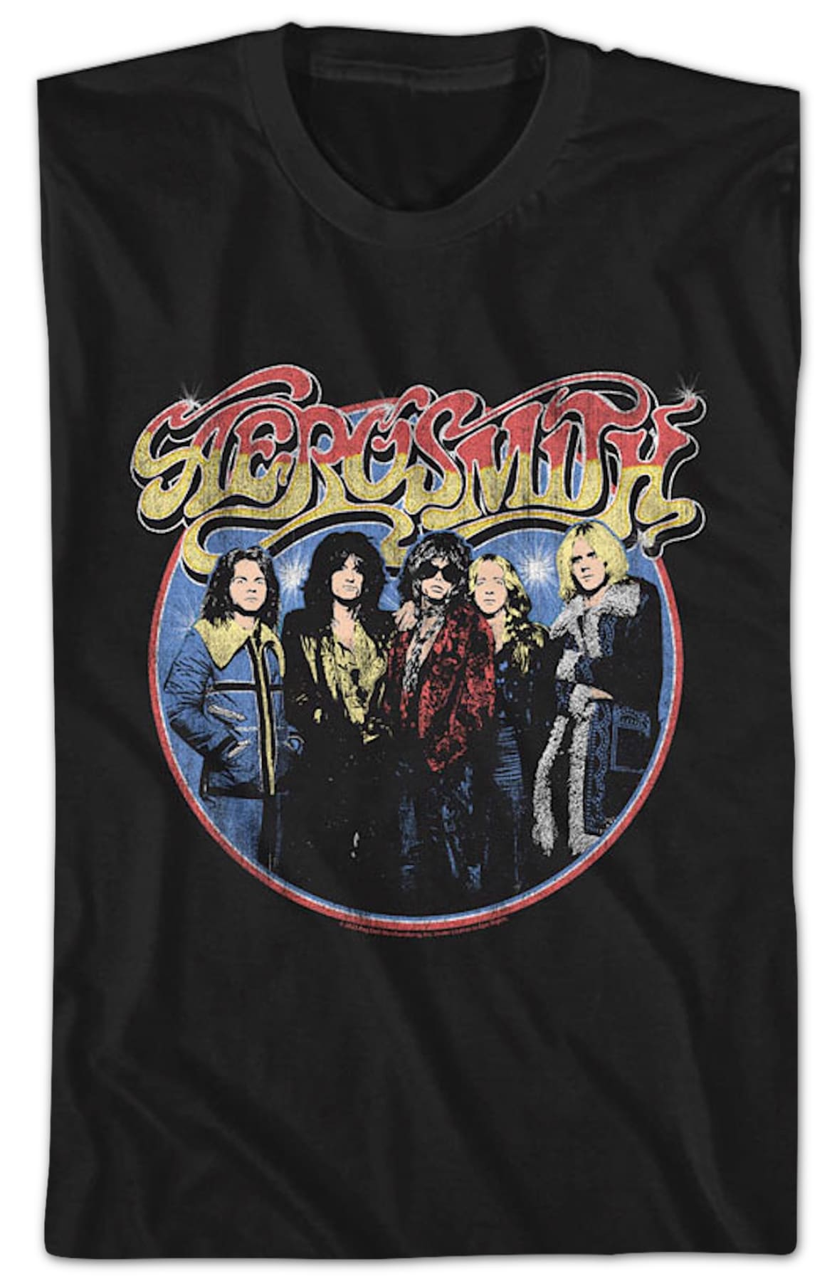 Band Photo Circle Aerosmith T-Shirt