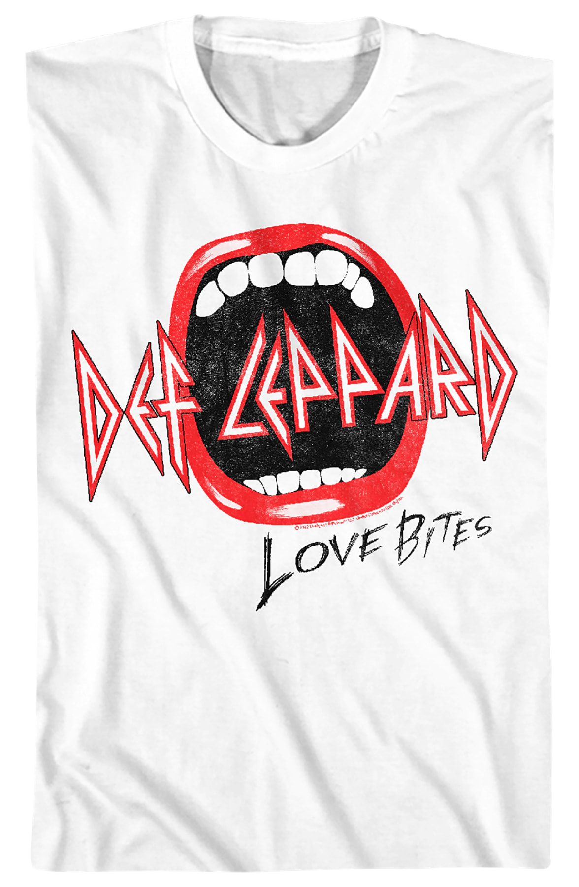 Distressed Love Bites Def Leppard T-Shirt Distressed Love Bites Def Leppard T-Shirt