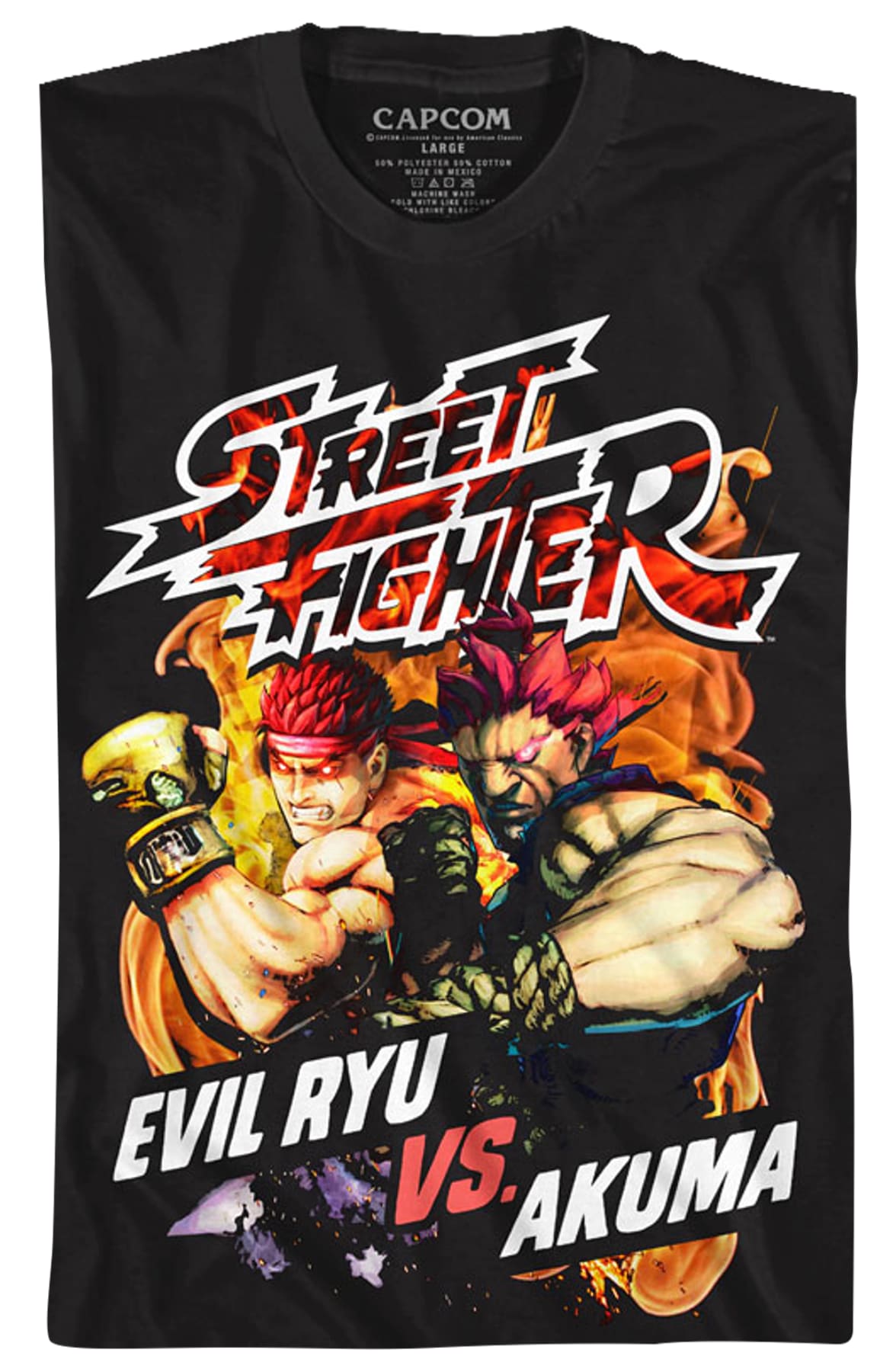 Evil Ryu vs Akuma Street Fighter T-Shirt Evil Ryu vs Akuma Street Fighter T-Shirt