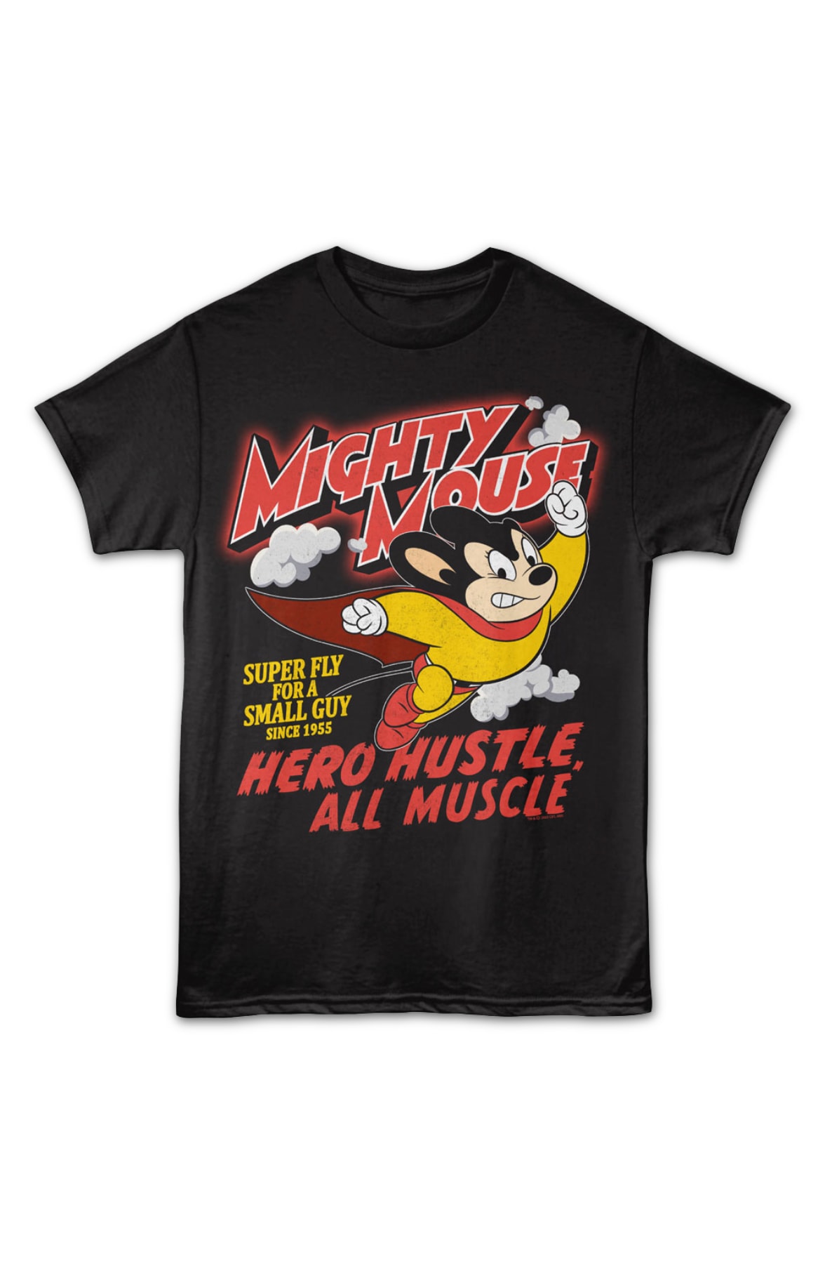 Hero Hustle All Muscle Mighty Mouse T-Shirt